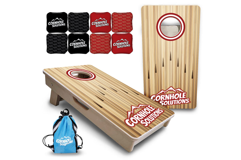 Mini Cornhole 12"x24" Boards - 4" holes - Bowling Design Options - 3/4″ Baltic Birch