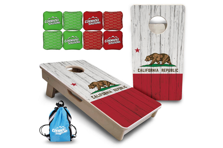 Mini Cornhole Boards - California Flag