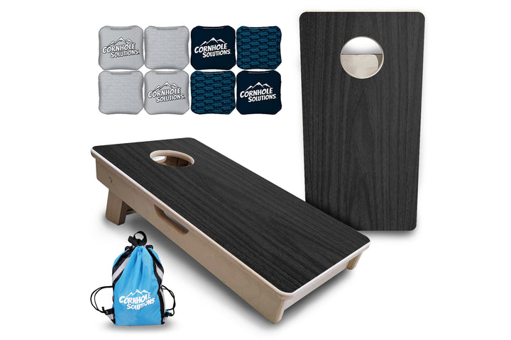 Mini Cornhole Boards - Dark Grey Wood