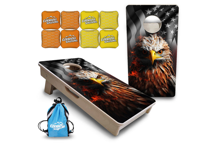 Mini Cornhole Boards - Fire Eagle