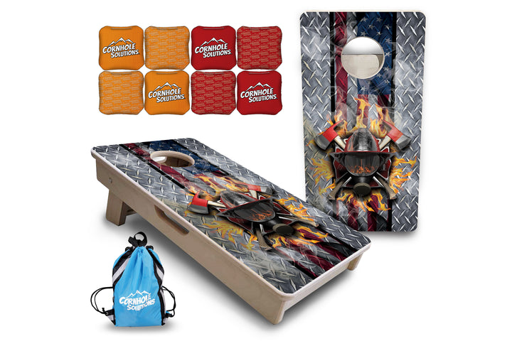 Mini Cornhole Boards - Firefighter
