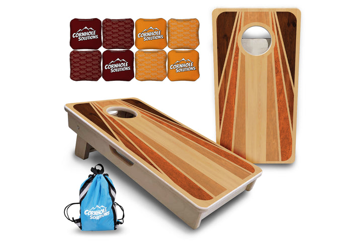Mini Cornhole Boards - Retro Wood
