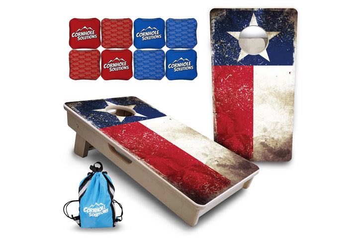 Mini Cornhole Boards - Texas Distressed Flag