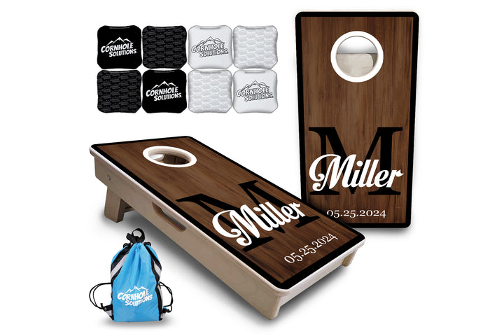Mini Cornhole Boards - Wedding Letter Name Set