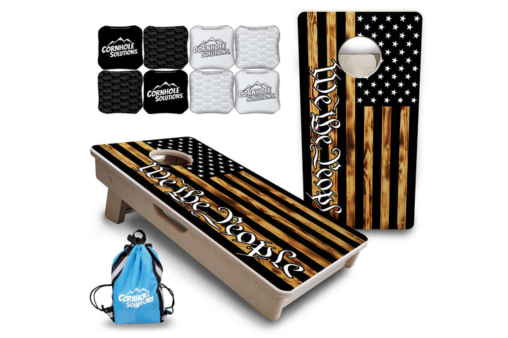 Mini Cornhole Boards - We The People USA Flag