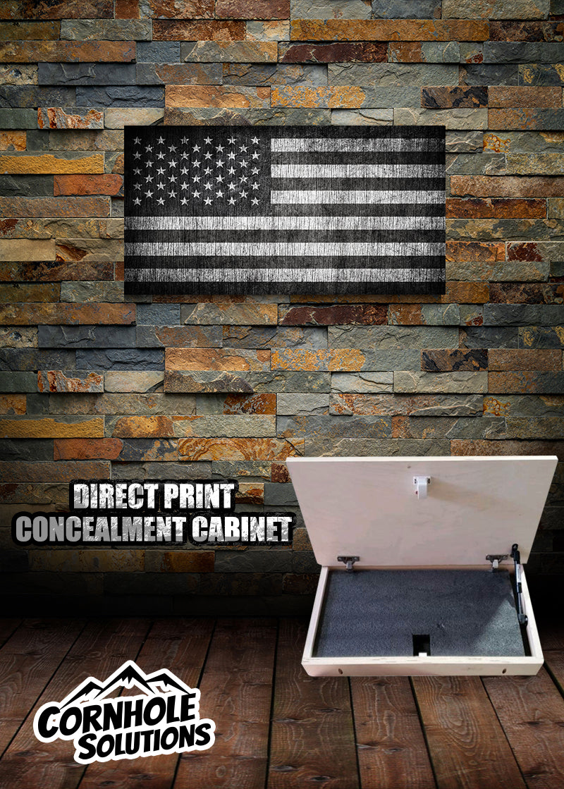 Concealment Cabinets - Small - Custom Printed - UV Direct Printed - High Quality Material 3/4" thick! Approx: 13"x25" Plain Edges