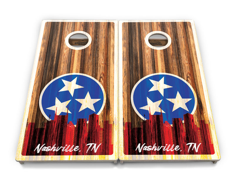 Nashville Design Options - Regulation 2' by 4' Tournament Cornhole Set - 18mm (3/4″) Baltic Birch