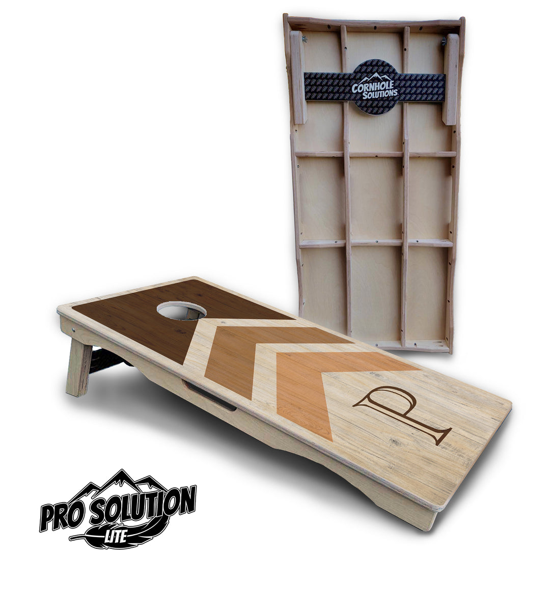 Wedding Arrows Cornhole Boards - Pro Solution Lite Series - Natural