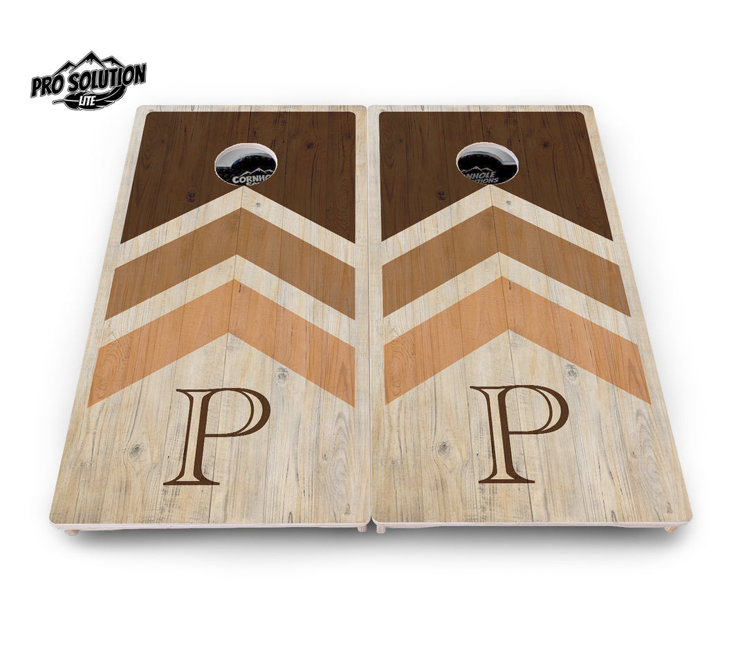 Wedding Arrows Cornhole Boards - Pro Solution Lite Series - Natural
