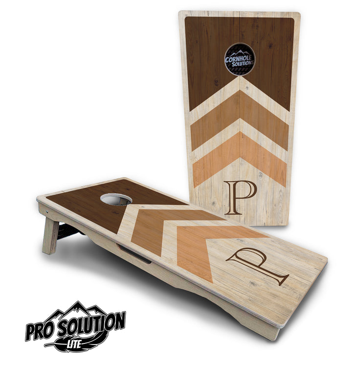 Wedding Arrows Cornhole Boards - Pro Solution Lite Series - Natural