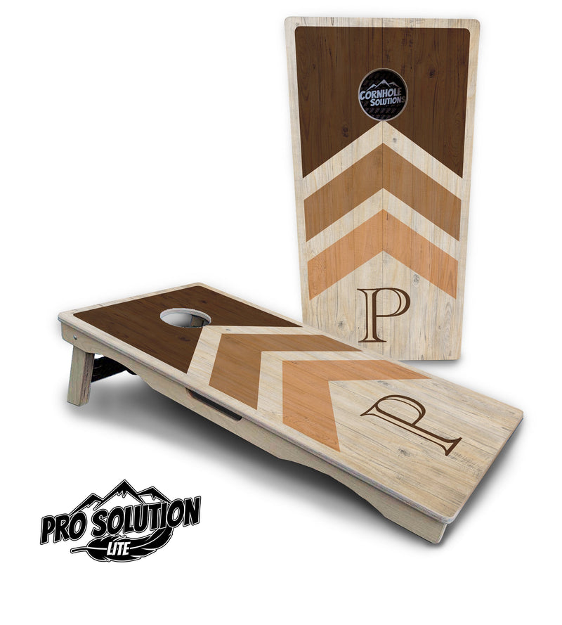 Pro Solution Elite - Wedding Arrows - Professional Tournament Cornhole Boards 3/4" Baltic Birch - Zero Bounce Zero Movement Vertical Interlocking Braces for Extra Weight & Stability +Double Thick Legs +Airmail Blocker