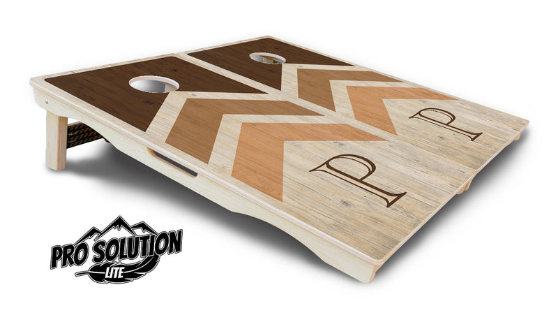 Pro Solution Elite - Wedding Arrows - Professional Tournament Cornhole Boards 3/4" Baltic Birch - Zero Bounce Zero Movement Vertical Interlocking Braces for Extra Weight & Stability +Double Thick Legs +Airmail Blocker