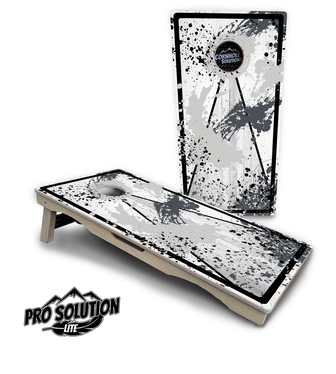 Paint Splatter Cornhole Boards - Pro Solution Lite Series