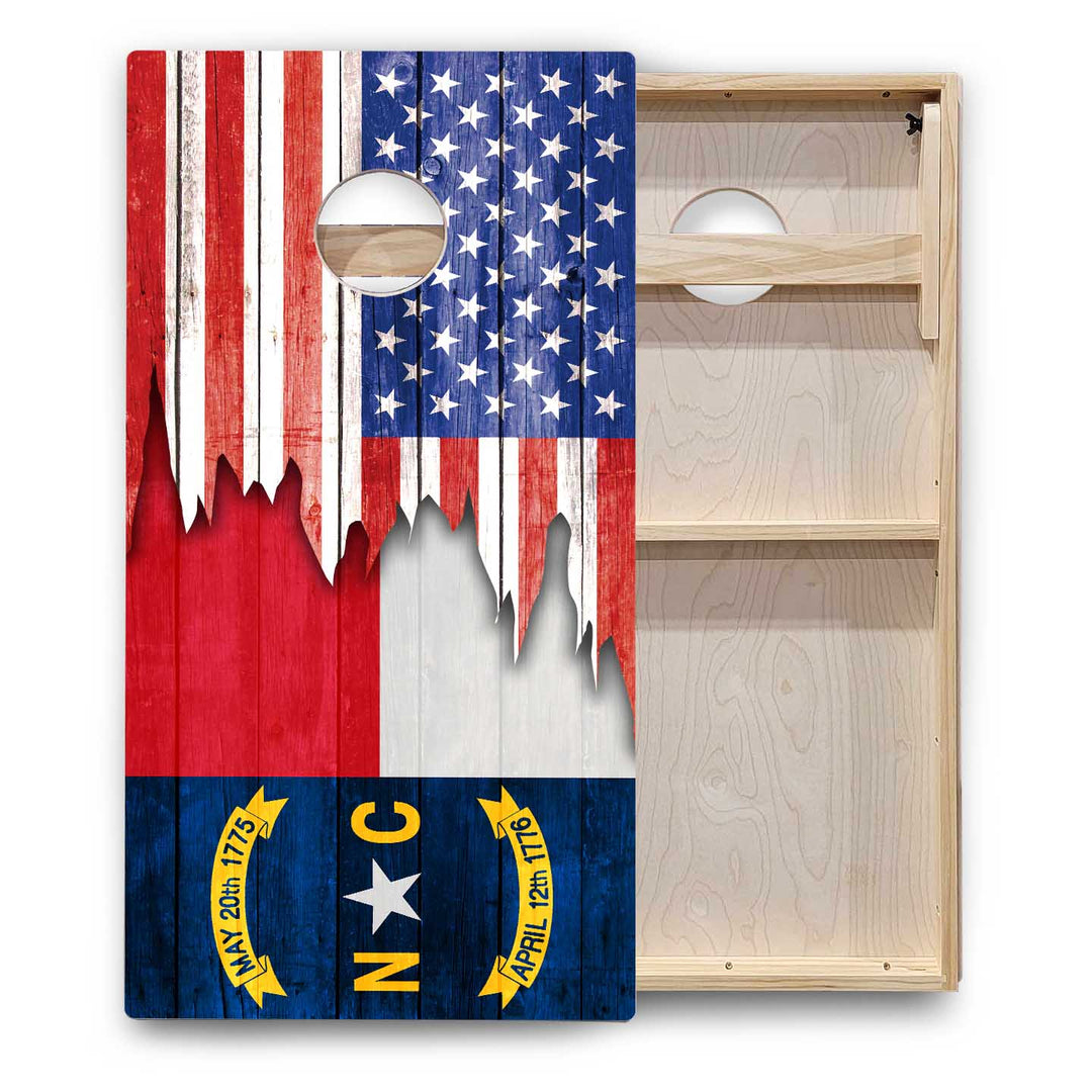 State Flags New Mexico to South Carolina Cornhole Boards - Backyard Series