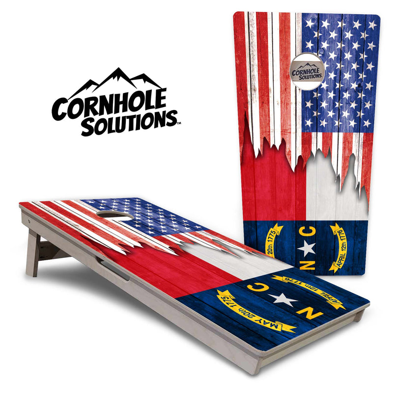 Tournament Boards - State Flag Designs New Mexico to South Carolina - Professional Tournament 2'x4' Regulation Cornhole Set - 3/4″ Baltic Birch + UV Direct Print + UV Clear Coat