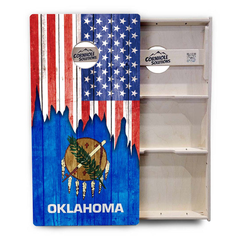 Tournament Boards - State Flag Designs New Mexico to South Carolina - Professional Tournament 2'x4' Regulation Cornhole Set - 3/4″ Baltic Birch + UV Direct Print + UV Clear Coat