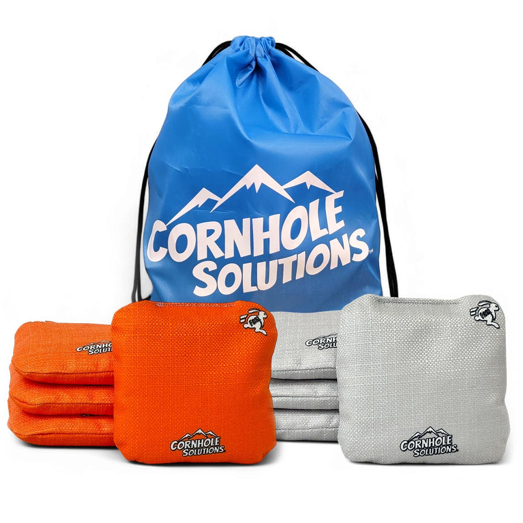 Pro Style REC Cornhole Bags – Regulation 6"x6" – Full Set of 8 (Pick 2 Colors)