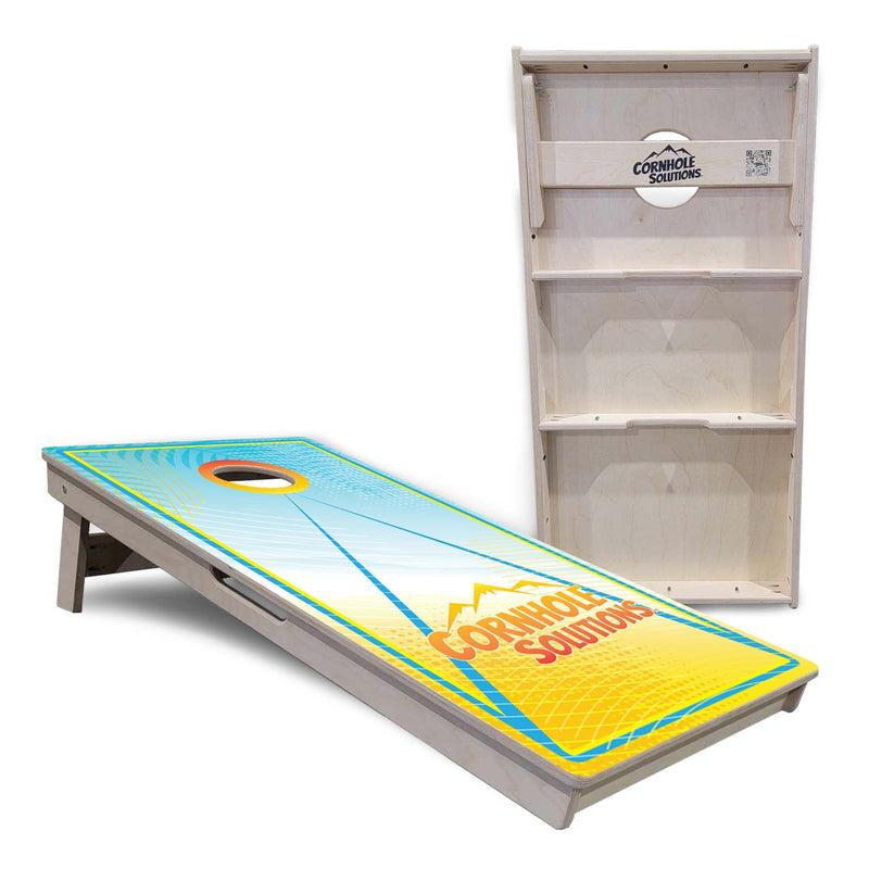 Tournament Boards - Summertime Design Options - Professional Tournament 2'x4' Regulation Cornhole Set - 3/4″ Baltic Birch + UV Direct Print + UV Clear Coat