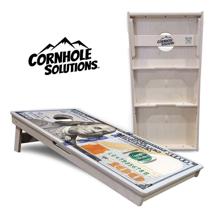 $100 Bill Cornhole Boards - Professional Tournament Series