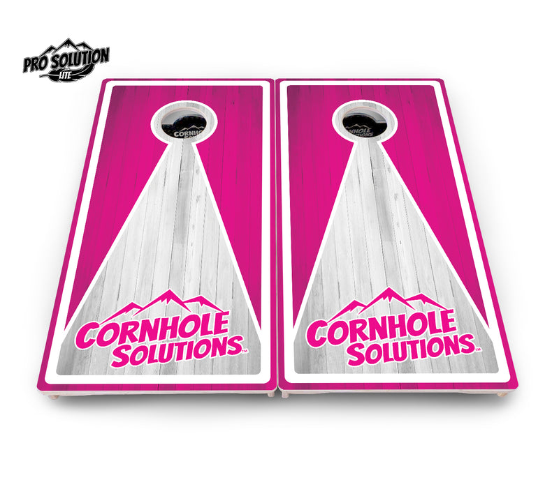 Pro Solution Lite - Keyhole CS Logo Design Options - Professional Tournament Cornhole Boards 3/4" Baltic Birch - Zero Bounce Zero Movement Vertical Interlocking Braces for Extra Weight & Stability +Double Thick Legs +Airmail Blocker