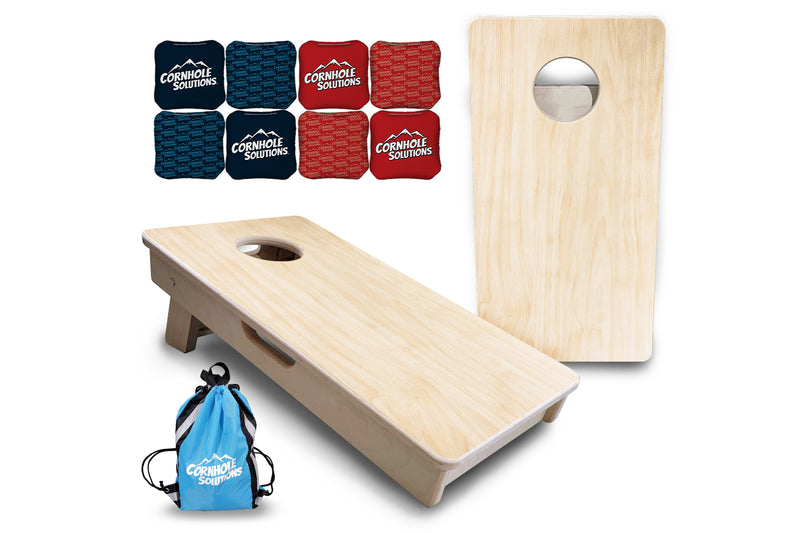 Mini Cornhole 12"x24" Boards - 4" holes - Classic - 3/4″ Baltic Birch - UV Clear Coat (Ready to Play)