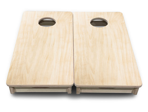 Mini Cornhole 12"x24" Boards - 4" holes - Plain - 3/4″ Baltic Birch - No Clear Coat (Ready to be Finished)