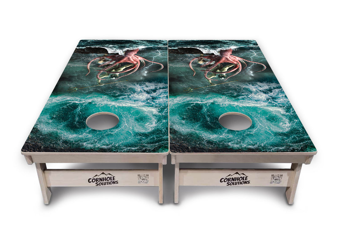Greek Mythology Cornhole Boards - Professional Tournament Series