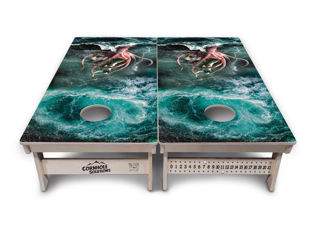 Greek Mythology Cornhole Boards - Professional Tournament Series
