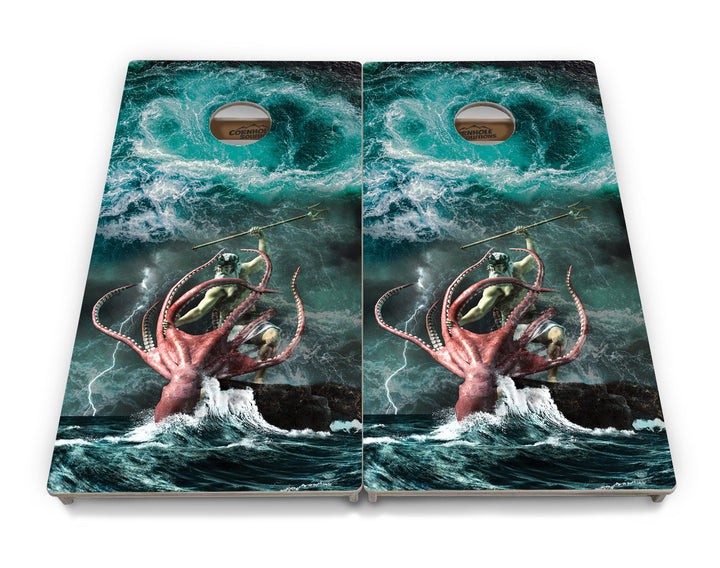 Greek Mythology Cornhole Boards - Professional Tournament Series