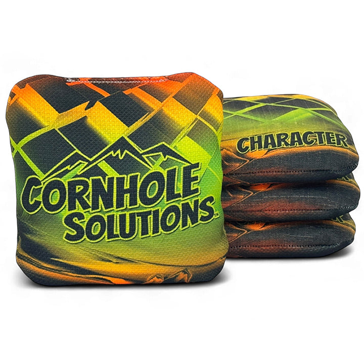 Patterns - Professional Cornhole Bags - Regulation 6"x6" - Set of 4 - Character Series