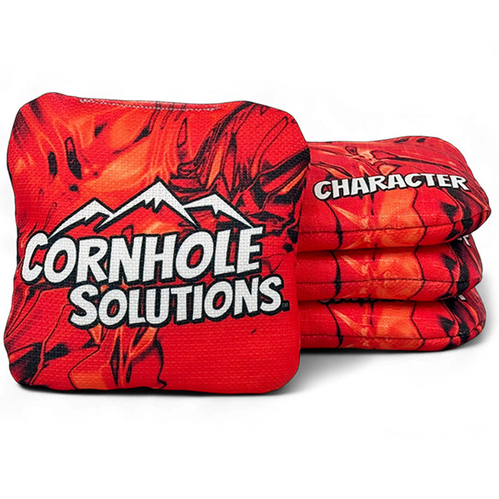 Patterns - Professional Cornhole Bags - Regulation 6"x6" - Set of 4 - Character Series