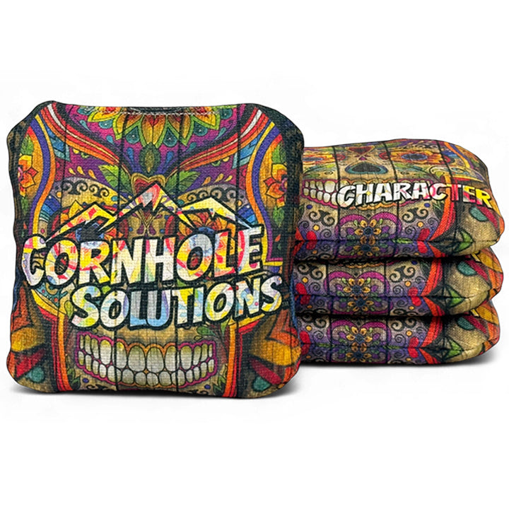 Patterns - Professional Cornhole Bags - Regulation 6"x6" - Set of 4 - Character Series