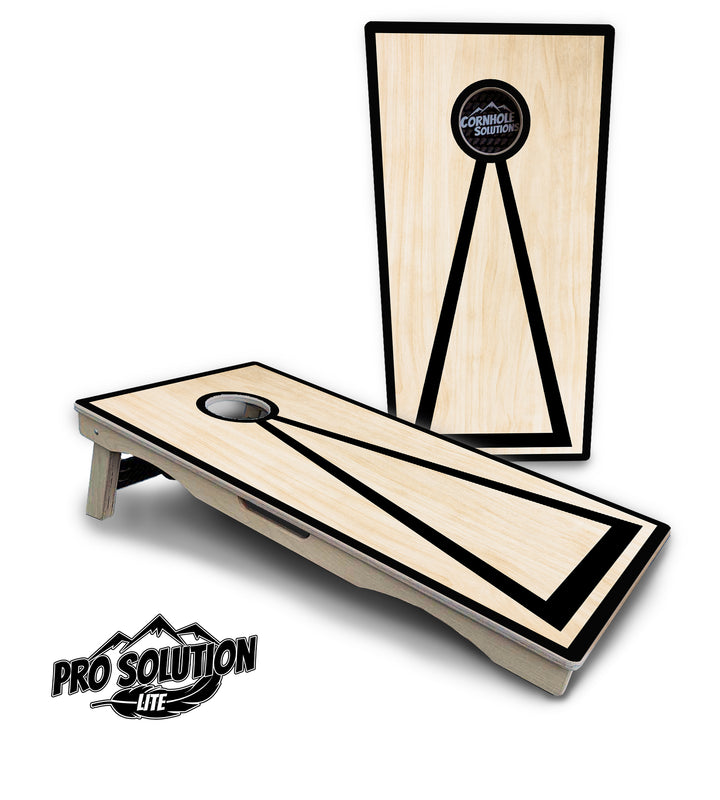 Red/Black Hole Ring Cornhole Boards - Pro Solution Lite Series