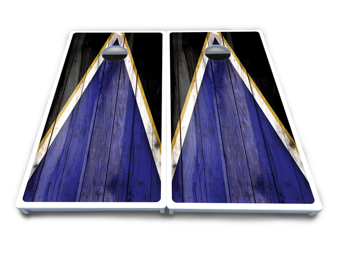 Team Color Triangle Cornhole Boards - All Weather Series