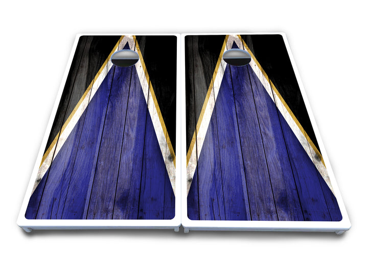 Team Color Triangle Cornhole Boards - All Weather Series