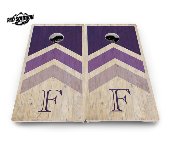 Wedding Arrows Cornhole Boards - Pro Solution Lite Series - Purple