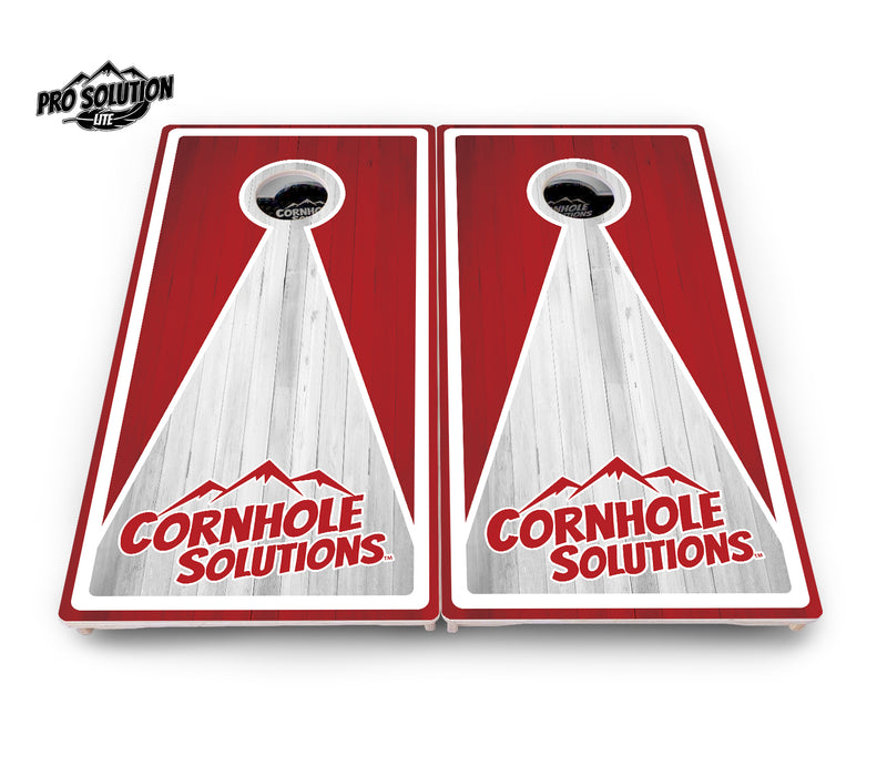 Pro Solution Lite - Keyhole CS Logo Design Options - Professional Tournament Cornhole Boards 3/4" Baltic Birch - Zero Bounce Zero Movement Vertical Interlocking Braces for Extra Weight & Stability +Double Thick Legs +Airmail Blocker