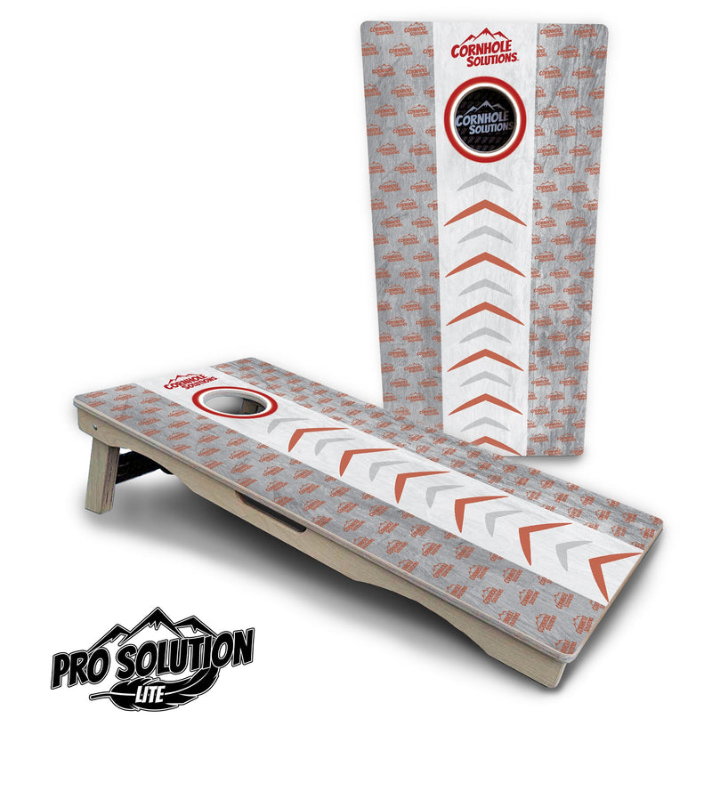 Pro Solution Elite - Runway Design - Professional Tournament Cornhole Boards 3/4" Baltic Birch - Zero Bounce Zero Movement Vertical Interlocking Braces for Extra Weight & Stability +Double Thick Legs +Airmail Blocker