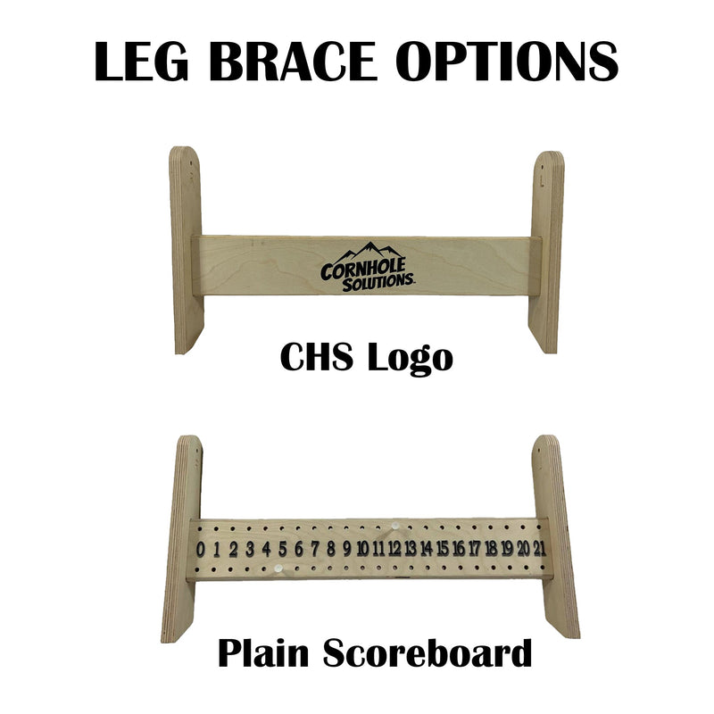 Tournament Boards - Grey Two Tone Slats - Professional Tournament 2'x4' Regulation Cornhole Set - 3/4″ Baltic Birch + UV Direct Print + UV Clear Coat