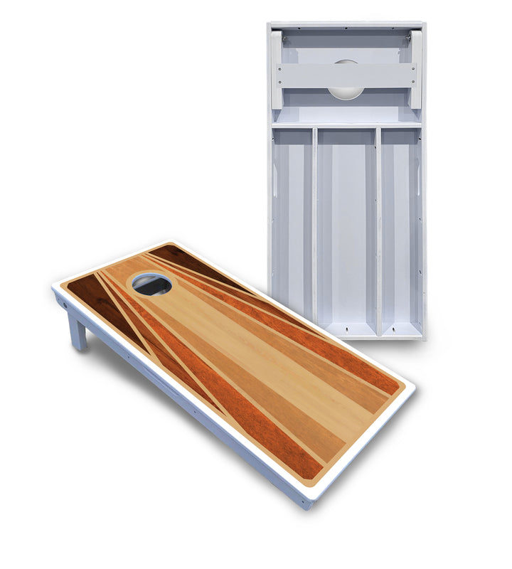 Retro Wood Cornhole Boards - All Weather Series