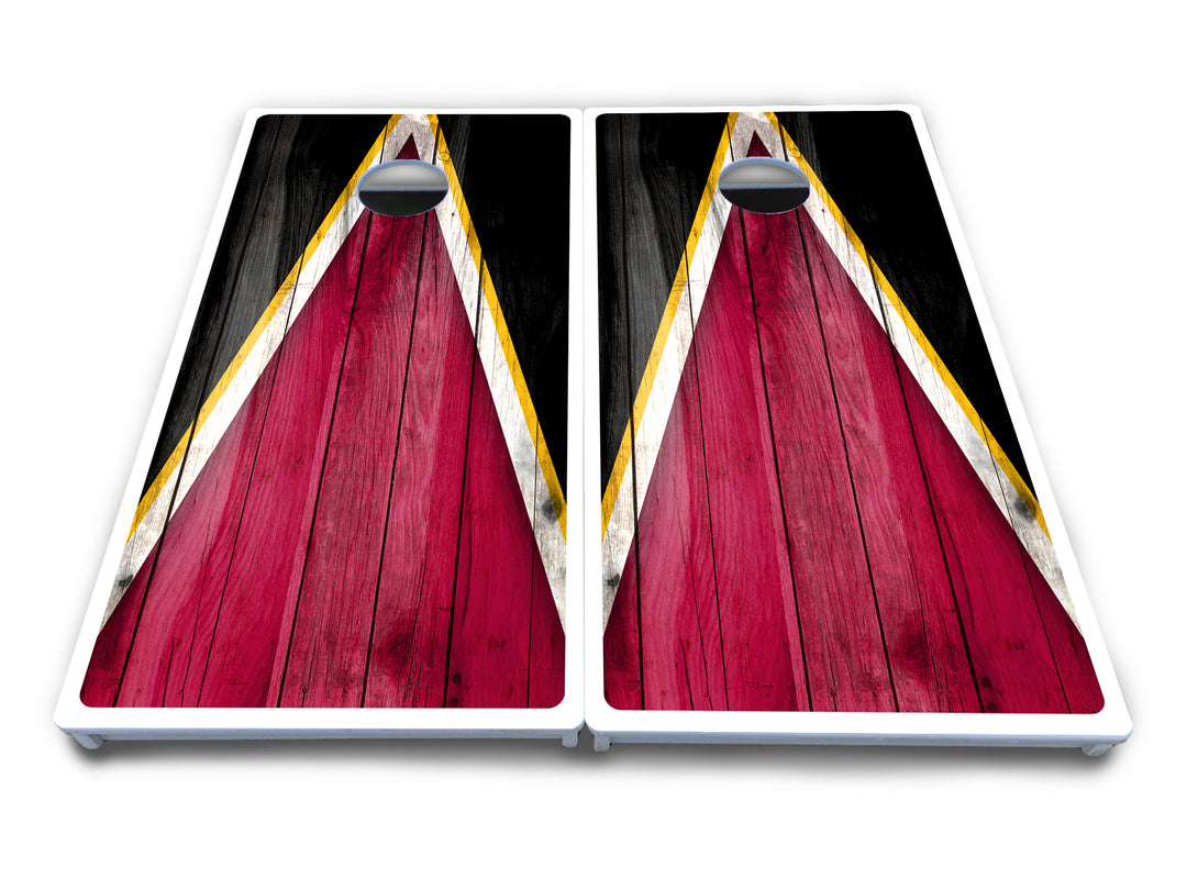 Team Color Triangle Cornhole Boards - All Weather Series