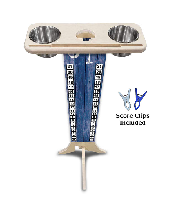Scoring Solution - South Carolina Flag Design (2 Stainless Steel Cups & 2 Clips Included per Stand) 18mm(3/4″) Baltic Birch!