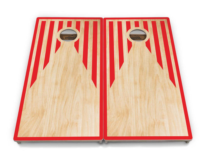Tournament Boards - Stars & Stripes Keyhole - No Logo - Professional Tournament 2'x4' Regulation Cornhole Set - 3/4″ Baltic Birch + UV Direct Print + UV Clear Coat