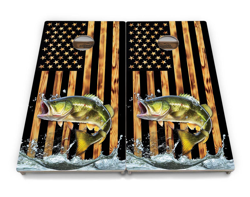 Tournament Boards - Colorful Deer & Fish Design Options - Professional Tournament 2'x4' Regulation Cornhole Set - 3/4″ Baltic Birch + UV Direct Print + UV Clear Coat
