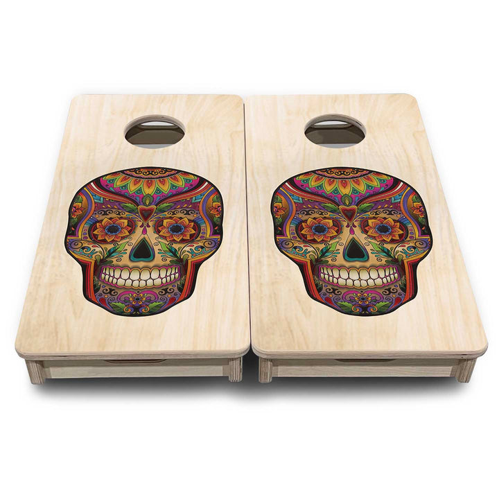 Mini Cornhole Boards - Sugar Skull