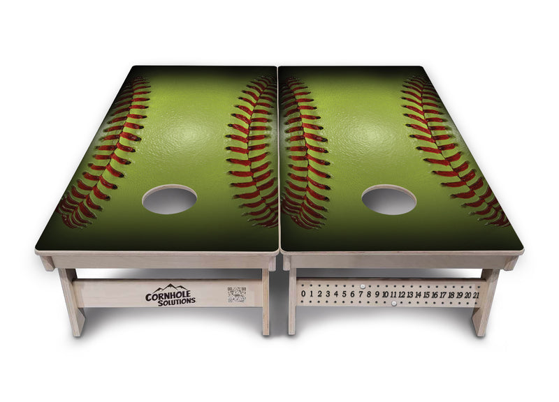 Tournament Boards - Baseball & Softball Design Options - Professional Tournament 2'x4' Regulation Cornhole Set - 3/4″ Baltic Birch + UV Direct Print + UV Clear Coat