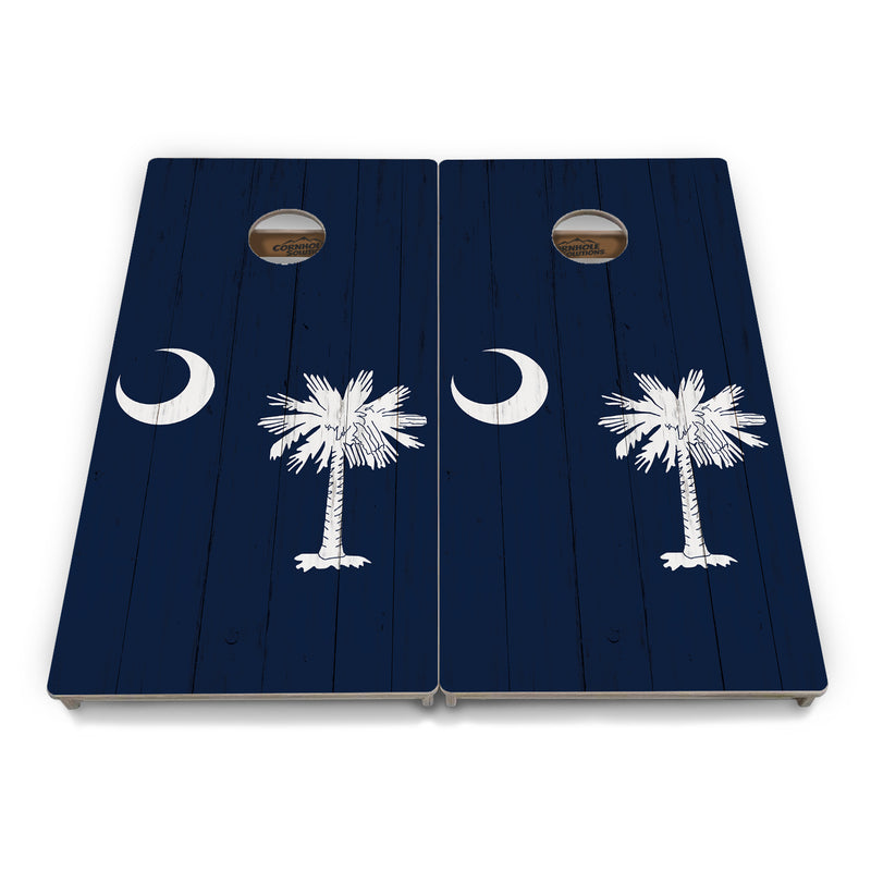 Tournament Boards - South Carolina Flag - Professional Tournament 2'x4' Regulation Cornhole Set - 3/4″ Baltic Birch - UV Direct Print + UV Clear Coat