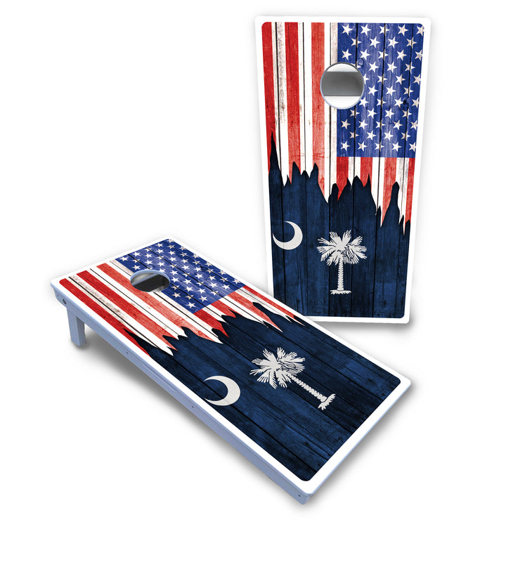 State Flag Designs New Mexico to South Carolina Cornhole Boards - All Weather Series