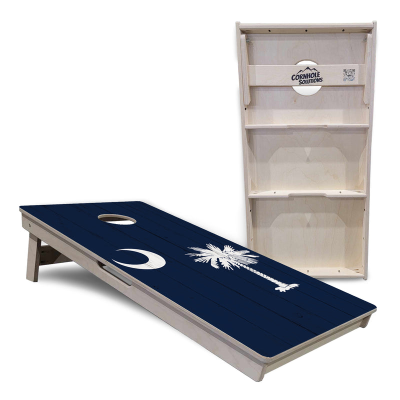 Tournament Boards - South Carolina Flag - Professional Tournament 2'x4' Regulation Cornhole Set - 3/4″ Baltic Birch - UV Direct Print + UV Clear Coat