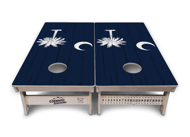 Tournament Boards - South Carolina Flag - Professional Tournament 2'x4' Regulation Cornhole Set - 3/4″ Baltic Birch - UV Direct Print + UV Clear Coat